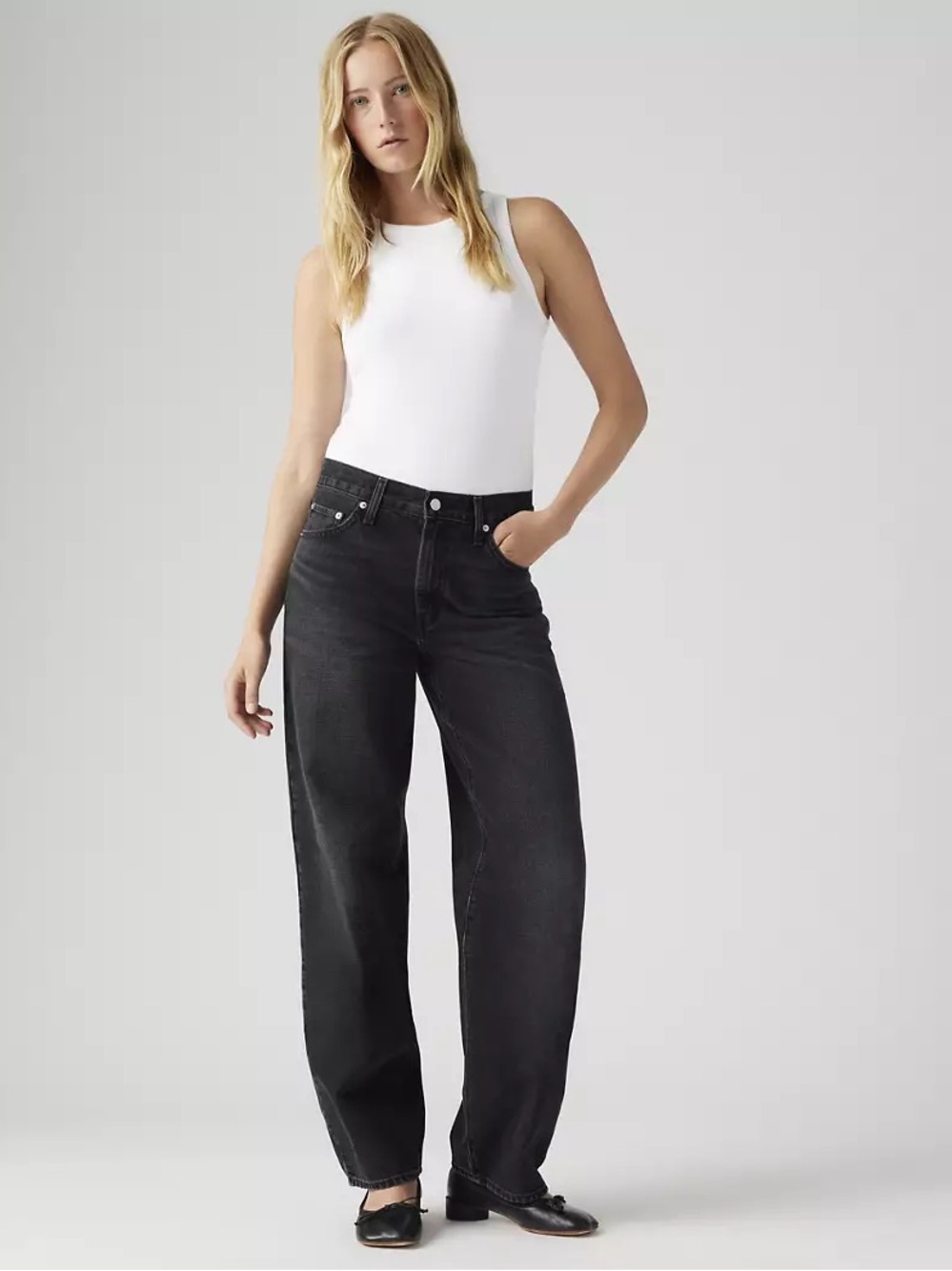 Levi’s Black Baggy Dad Jeans